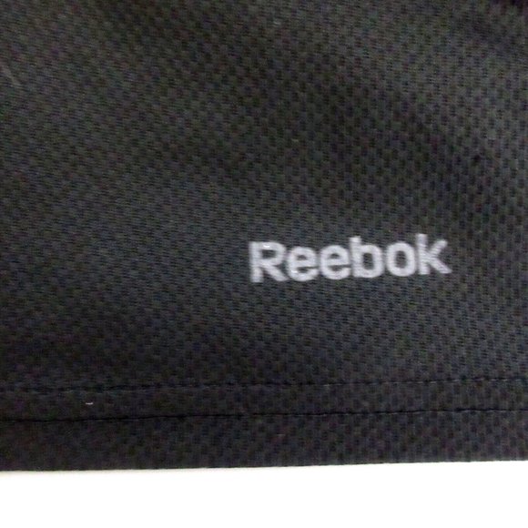 Reebok Athletic Shorts Large Black Elastic Waist Drawstring Side Pockets Gym - Picture 6 of 6
